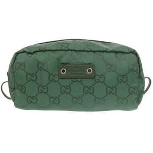 Excellent condition Gucci GG 224090 green handbag pouch 1037GUCCI